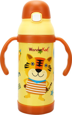 

WonderKart 2 in 1 300 ML Stainless Steel Kids Sipper/Vacuum Water Bottle - Dark Yellow(Yellow)
