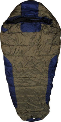 ZVR Bag With Woolen Inner And Cap Sleeping Bag(Green
