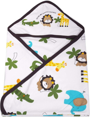 

Guru Kripa Baby Products â¢ Presents New Born Baby High Quality Extra Soft To Baby Delicate Skin Cartoon Print Hooded Housiry Chaddar Cum Odddna Wrapping / Wrapper Sheet Double Layer Baby Sleeping Bag Baby Cotton Sheet (Blue) Sleeping Bag(Multicolor, Cof