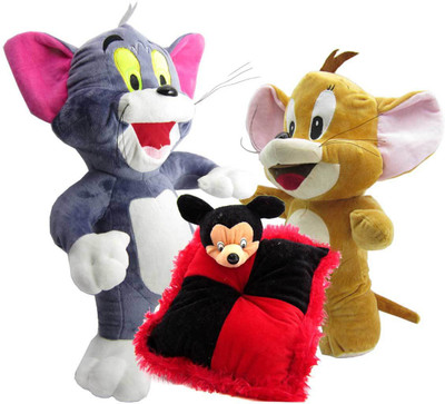 

Gift Decor Shop Tom and Jerry Soft Toy (Multi, 46 cm) with Micky Mouse Soft Pillow (Multi, 28 cm) - 46 cm(Multicolor)