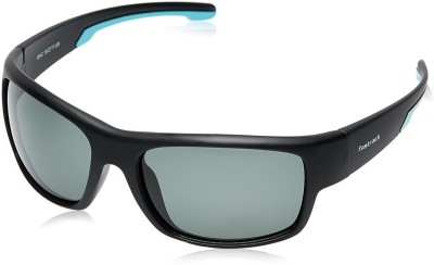 Fastrack Wrap-around Sunglasses(For Men & Women, Black)