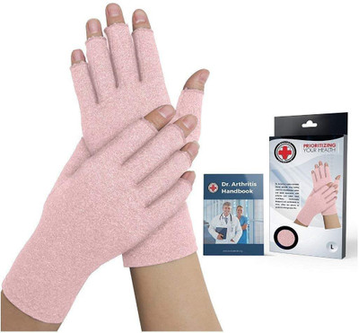 

Dr. Arthritis Doctor Developed Pink Ladies Arthritis Compression Gloves and DOCTOR WRITTEN HANDBOOK - Soft with Mild Compression, for Arthritis, Raynauds Disease & Carpal Tunnel Finger Support (, Pink