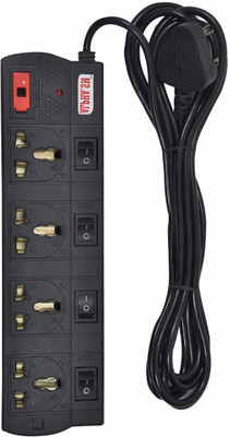

ALPHA.SM 4+4 SURGE PROTECTOR 4 Socket Surge Protector(Black)
