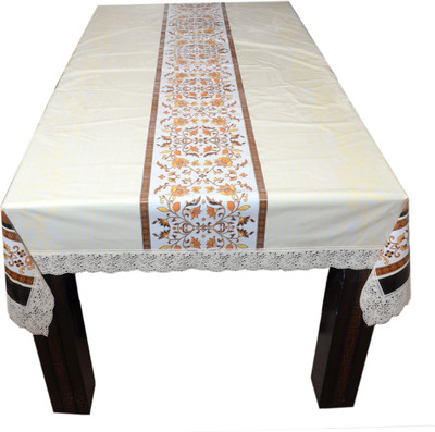 The Trendy Printed 4 Seater Table Cover(Multicolor, PVC)