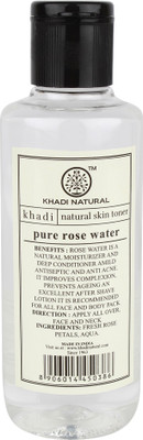 

Khadi Natural AYURVEDIC PURE ROSE WATER SKIN TONER(210 ml)