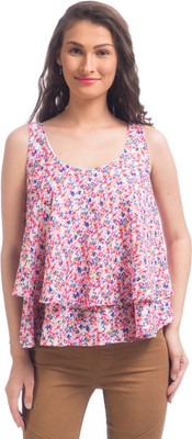 

Uptownie Lite Party Sleeveless Floral Print Women's Pink Top