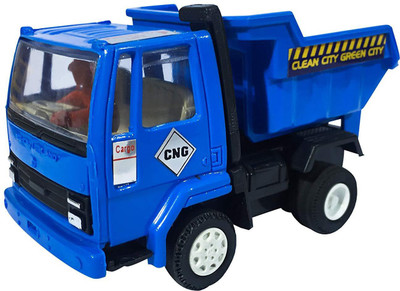 

E-Chariot Dumper Truck CT-057-Blue Miniature Automobile toy (Pull Back Action) Contents may vary from illustrations.(Blue)