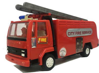 E-Chariot Fire Tender CT-112 Miniature Automobile toy (Pull Back Action).(Red)