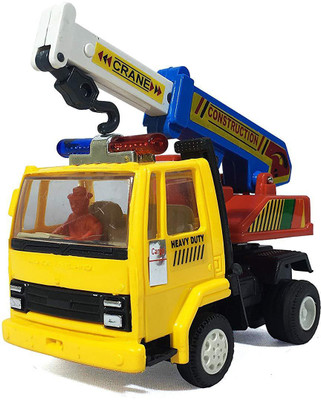 

E-Chariot AL Crane CT-064-Yellow Miniature Automobile toy (Pull Back Action) Contents may vary from illustrations.(Yellow)