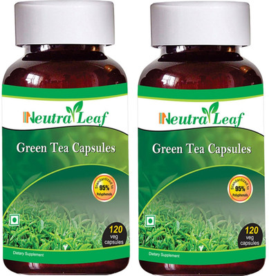 

NeutraLeaf Green tea 500mg (120 Veg) Capsules Pack of 2(500 mg)