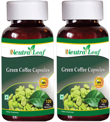 

NeutraLeaf NeutraLeaf Green Coffee (120 Veg) Capsules 500mg (PACK of 2)(500 mg)