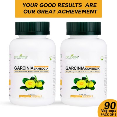 

Neuherbs Garcinia Cambogia Extract for Weight Management 90 Capsules (Pack of 2)(120 No)