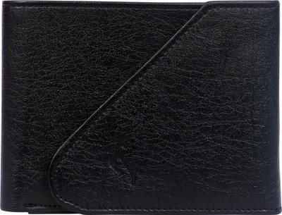 

TITOS Men Black Artificial Leather Wallet(6 Card Slots)