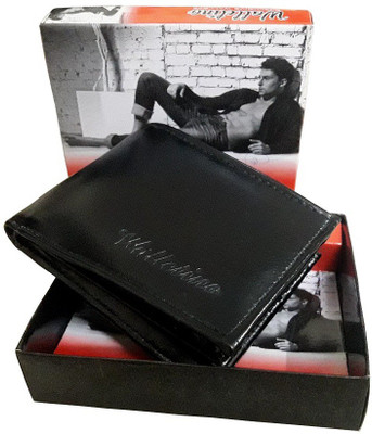 

Green Apple Men Black Artificial Leather Wallet(6 Card Slots)