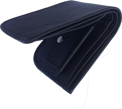 

FRIENDS & COMPANY Men Formal, Casual Blue Genuine Leather Wallet(8 Card Slots), Black