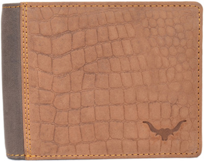 

cadrohides Men Casual Brown Genuine Leather Wallet(8 Card Slots), Multi colour