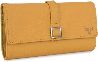 

Baggit Women Casual Yellow Artificial Leather Wallet(8 Card Slots), Mango