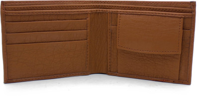 

Nietz Men Formal Brown Artificial Leather Wallet(4 Card Slots)