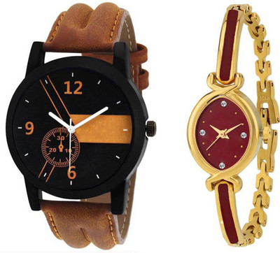 

Niyati Nx 01 And Bracelate Pattern Golden Red Dial ~ JEWELLERY ~ Designer Watch For Girls Watch - For Women Watch - For Men & Women