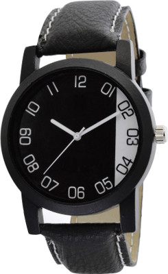 

SVM ATP-O22 Stylish Round Shape Black Strap Black-White Dial Men's & Boy's (Pack of 1) Watch - For Men