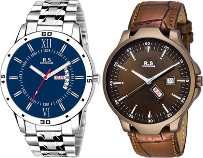 

R S Original RSO-44 DAY AND DATE SERIES SET OF 2 COMBO WATCH FOR MEN Watch - For Men