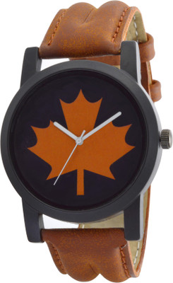 

SVM ATP-O11 Stylish Round Shape Brown Strap Black-Brown Dial Men's & Boy's (Pack of 1) Watch - For Men