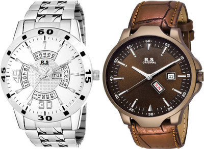 

R S Original RSO-42 DAY AND DATE SERIES SET OF 2 COMBO WATCH FOR MEN Watch - For Men