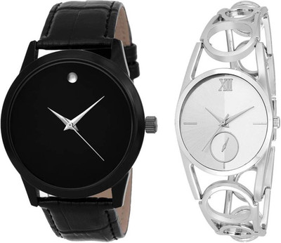 

Septem Unique Dial and Crystal Studded Bracelet Starp Combo 305 Watch - For Couple
