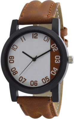 

SVM ATP-O23 Stylish Round Shape Brown Strap Brown-White Dial Men's & Boy's (Pack of 1) Watch - For Men