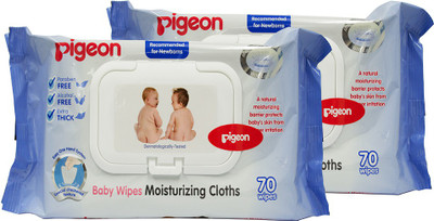 

Pigeon Baby Wipes Moisturizing Cloth 70 Sheet -Combo(140 Pieces)