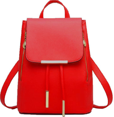 

SALEBOX Metal Flap with Magnetic Snap 10 L Backpack(Red)