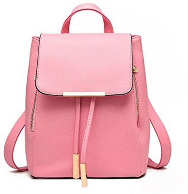 

SALEBOX Metal Flap with Magnetic Snap 10 L Backpack(Pink)