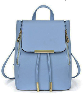 

SALEBOX Metal Flap with Magnetic Snap 10 L Backpack(Blue), Navy blue