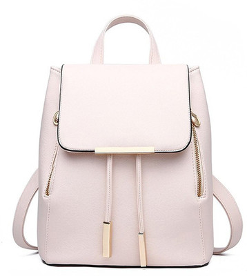 

SALEBOX Metal Flap with Magnetic Snap 10 L Backpack(White), Orange