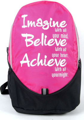 

Shrih 31Lt Pink Lite weight Casual Backpack 31 L Backpack(Pink, Black), Pink and black