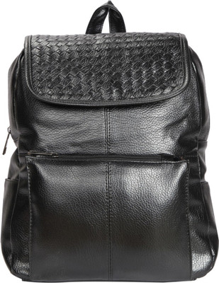 

Bagkok Black PU Backpack Backpack(Black, 13 inch)