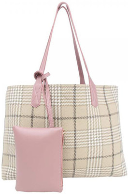 

Hashtasche Pink Reversible Tote Waterproof Shoulder Bag(Pink, 5 inch)