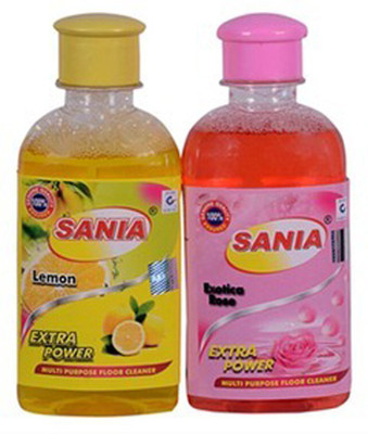 

Sania Rose, Lemon Fragnance Floor Cleaner, 400ml Rose, Lemon(400 ml, Pack of 2)