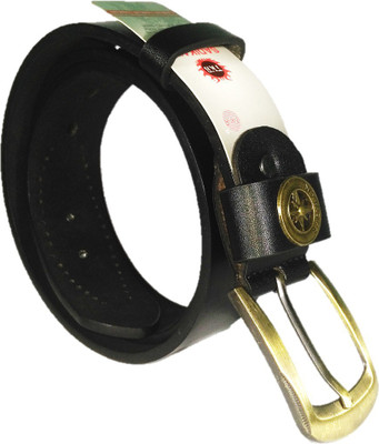 

sadikain Men Casual Black Artificial Leather Belt