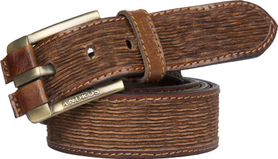 

ANDROS Men Casual Brown Genuine Leather Belt