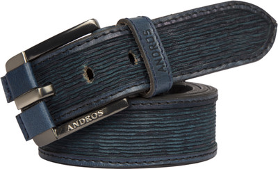 

ANDROS Men Casual Black Genuine Leather Belt