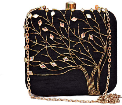 

Himalaya Handicraft Party Black Clutch