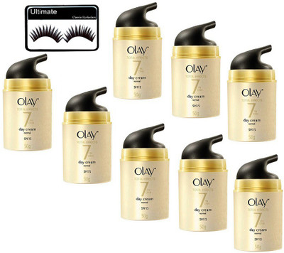 Ultimate Of Eyelashes, Olay Total Effect 7in1 Day Cream Spf 15 50g Set Of 8(Set of 9)