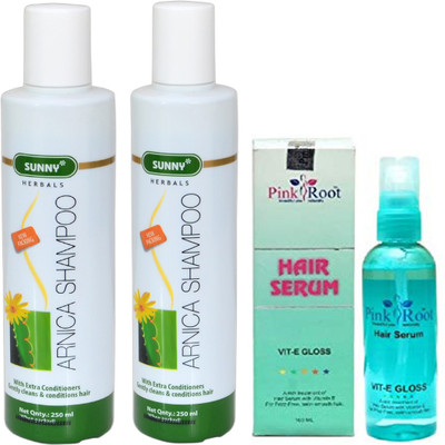 

Pink Root SUNNY ARNICA SHAMPOO 250ML PACK OF 2 WITH HAIR SERUM(Set of 3)