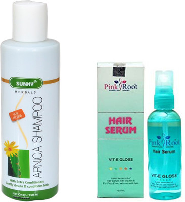 

Pink Root SUNNY ARNICA SHAMPOO 150ML WITH HAIR SERUM(Set of 2)