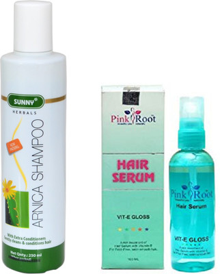 

Pink Root SUNNY ARNICA SHAMPOO 250ML WITH HAIR SERUM(Set of 2)