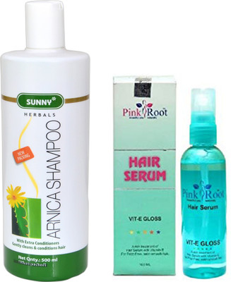 

Pink Root SUNNY ARNICA SHAMPOO 500ML WITH HAIR SERUM(Set of 2)