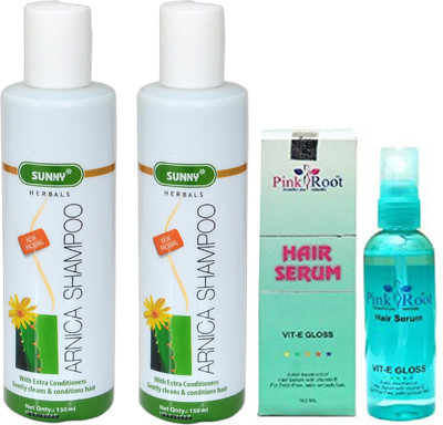 

Pink Root SUNNY ARNICA SHAMPOO 150ML PACK OF 2 WITH HAIR SERUM(Set of 3)