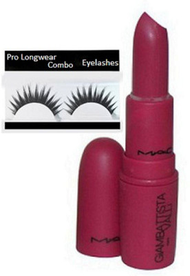

pro longwear combo Eyelashes, Giambattista Valli Lips Finish Lipstick Plumful 3 gm(Set of 2)