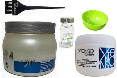 

Pro longwear combo Hair Brush,L'oreal Xtenso Hair Spa,Paris Xtenso Care Pro-Keratin With Incell Starightened Hair Masque,Bowl With Hydrating Concentrate (Set of 5)(Set of 5)